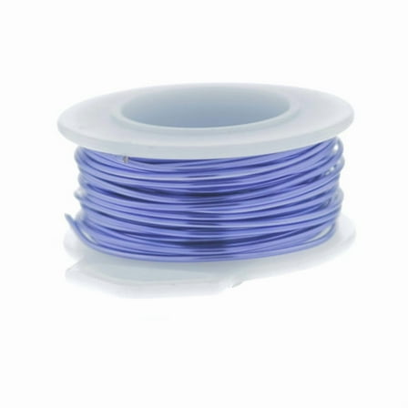24 Gauge Round Silver Plated Lavender Copper Craft Wire - 60 ft