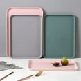 thumbnail image 2 of Nordic Simple Rectangular Fruit Dessert Plastic Storage Tray Kitchen Supplies, 2 of 12