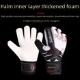 thumbnail image 3 of Equipamiento de fútbol profesional Guantes de portero Guantes de portero con protección para los dedos Antideslizantes Resistentes al desgaste Entrenamiento Adultos Jóvenes, 3 of 6