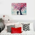 thumbnail image 5 of Nawypu Couple Painting, Pink Leaves Painting, Eiffel Painting, Abstract Canvas, Romantic Wall Art, Valentin Art Wall Decoration Poster Family Bar Restaurant Garage Cafe Art Sign Gift, 5 of 5