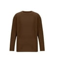 thumbnail image 4 of Yiliang Pullover Sweater for Men Fall and Winter Long Sleeve Warm and Thermal Top Clothes ,Coffee,2XL, 4 of 6