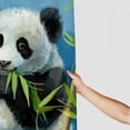 thumbnail image 3 of Awypu Cute Animal Baby Panda Playing with Flower Pictures Print Chinese Style Painting Durable and Washable Waterproof Shower Curtain Multiple Sizes White, 3 of 7