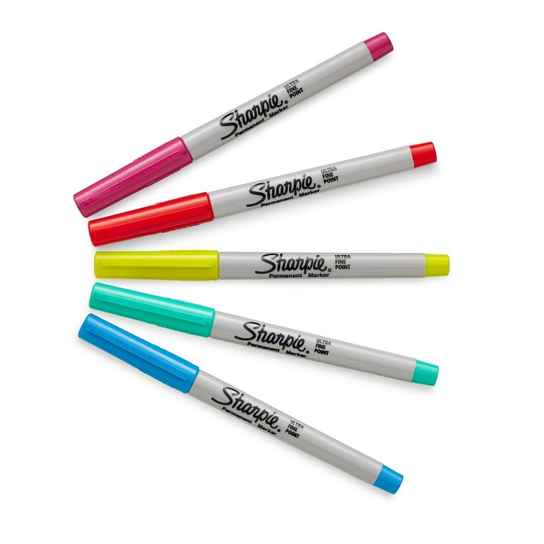 Sharpie Color Burst Permanent Markers, Ultra Fine Point, Assorted Colors, 24 Count