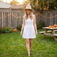 thumbnail image 6 of Yungyresw Halloween Themed Witch Hat Unisex Soft Fabric Solid Color Knitted Party Hats Casual Costume Accessory For Adults Beige, 6 of 6
