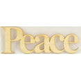 thumbnail image 3 of 1 Pc, 6.5" X 2.5 Print & Unfinished Welded Word Peace For Home & Events Decor, 3 of 4