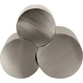 thumbnail image 4 of Meridian Furniture Dimple 3 Piece Silver Iron Metal Coffee Table, 4 of 5