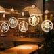thumbnail image 3 of Farfi Decoration lantern Battery Drive Cartoon printed cortina festival lantern Wall Christmas lantern, 3 of 5