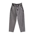 thumbnail image 4 of REALiKUN Wide Leg Denim Pants for Women Elastic Waist Pants Solid Color Button Pant Summer Casual Pants Dressy Comfy Pants, 4 of 4
