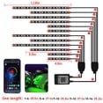 thumbnail image 2 of 12PCS Motorcycle LED Light Kits Colorful Motorcycle LED Light APP Control Light Strips IP65 Waterproof Brightness Adjustment BT 5.0 Connection Synchronized with, 2 of 7