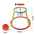 thumbnail image 5 of Guiexla Pool Basketball Hoop Set for Kids Adults 2-in-1 Floating Basketball Ring Toss Game Summer Pool Fun Games for Family Gatherings Indoor Outdoor, 5 of 8
