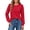 G Red, variant on UVN Blouses for Women Dressy Lace Pleated Tunic Tops Casual Long Sleeve Fall Shirts