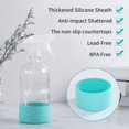 thumbnail image 3 of Clear Glass Spray Bottles with Silicone Sleeve, Refillable Empty Bottle for Cleaning Solutions, Sprayer, 3 of 5