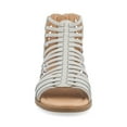 thumbnail image 6 of Journee Womens Delilah Gladiator Sliver Wedge Sandals, Widths Available, 6 of 8