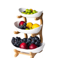 thumbnail image 1 of Frutero Cesta De Cocina Organizador De Frutas Rack 3 Niveles Xtellar blanco, 1 of 4