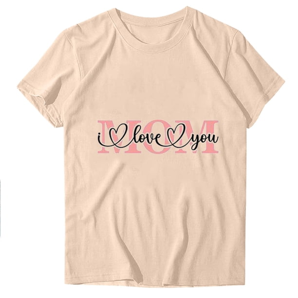 Blusas de Manga Corta para las Mujeres Divertido Impreso Cuello Redondo Tee, Vintage Humor Gráfico Blusas de Primavera para las Mujeres
