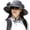 Dark Gray, variant on Gardening Wide Brim Solar Fan Hat for Women Men, Outdoor Work Hat with 2 Solar Power Fan, Bucket Hats Hiking Essentials