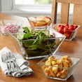 Mainstays 5Piece Square Glass Serving Bowl Set