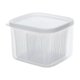 thumbnail image 3 of Caja de almacenamiento de alimentos Clear Produce Saver Clear Multifuncional a prueba de fugas Reutilizable Colador Cesta para gabinetes Encimeras, 3 of 9