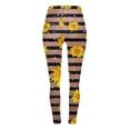 thumbnail image 3 of Independence Day Fashion Pants Tight Skinny Leggings for Women High Waisted Workout Pants Casual Yellow XL, 3 of 5