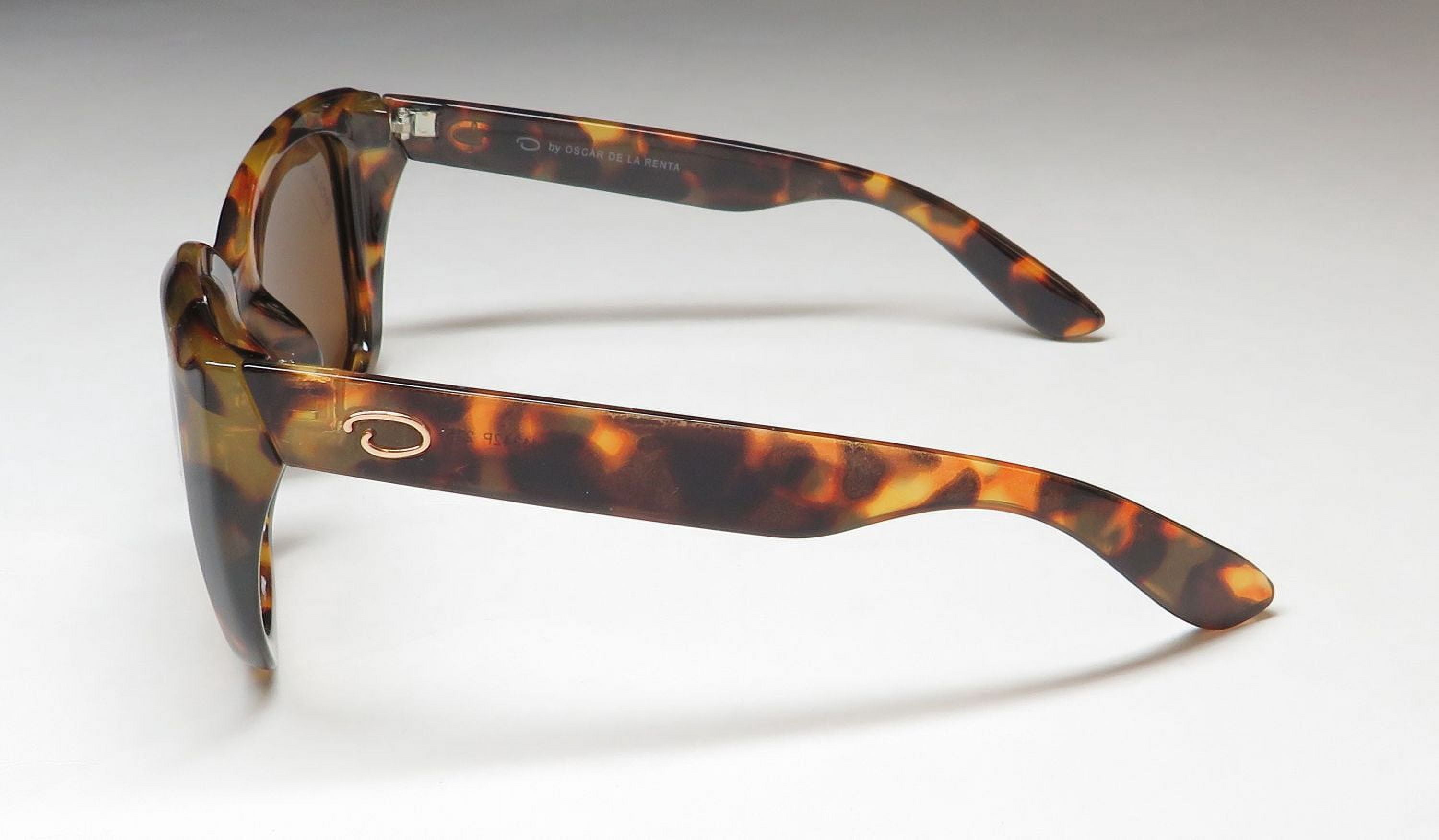 OSCAR DE LA RENTA Tortoise Shell Cat Eye Sunglasses MOD1245215#3 Brown Gold Oscar de la Renta Cat Eye Sunglasses for Women for sale | eBay main image 3