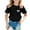 Black, variant on MIXUE Toddler Girls Tops & T-Shirts Summer Heart Print Round Neck Short Sleeve Loose Casual T Shirts Activewear,Black,3-4 Years