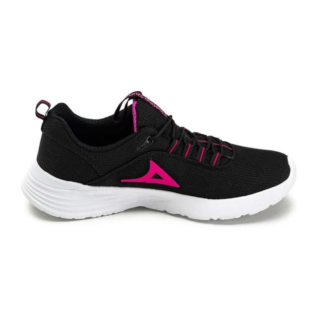 Tenis Dama Pirma Talla 24.5 Color Negro y Fucsia