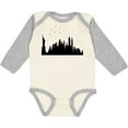 thumbnail image 3 of Inktastic New York Skyline Boys or Girls Long Sleeve Baby Bodysuit, 3 of 5