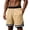 Khaki, variant on Contrast Stripe Basketball Shorts for Men, Elastic Waist Loose Fit Quick Dry Trunks - Summer Athletic Gym & Outdoor Running Pants Khaki XL
