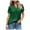 Green, variant on Women's Dressy Casual Business Work Blouses V Neck Loose Petal Short Sleeve T Shirts Loose Fit Womens Top Athletic Tops for Women Long Sleeve Comfortable Workout Shirts Women Athletic Women Shirts for