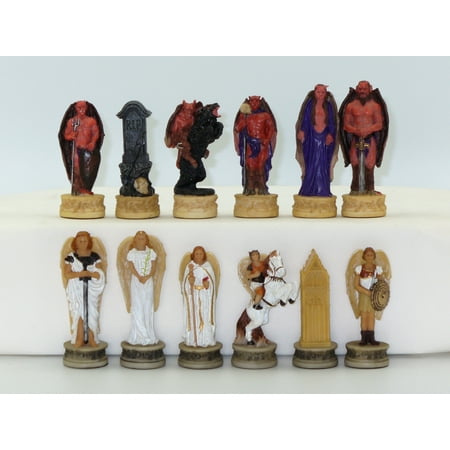 White Angels & Dark Devils Resin Chessmen