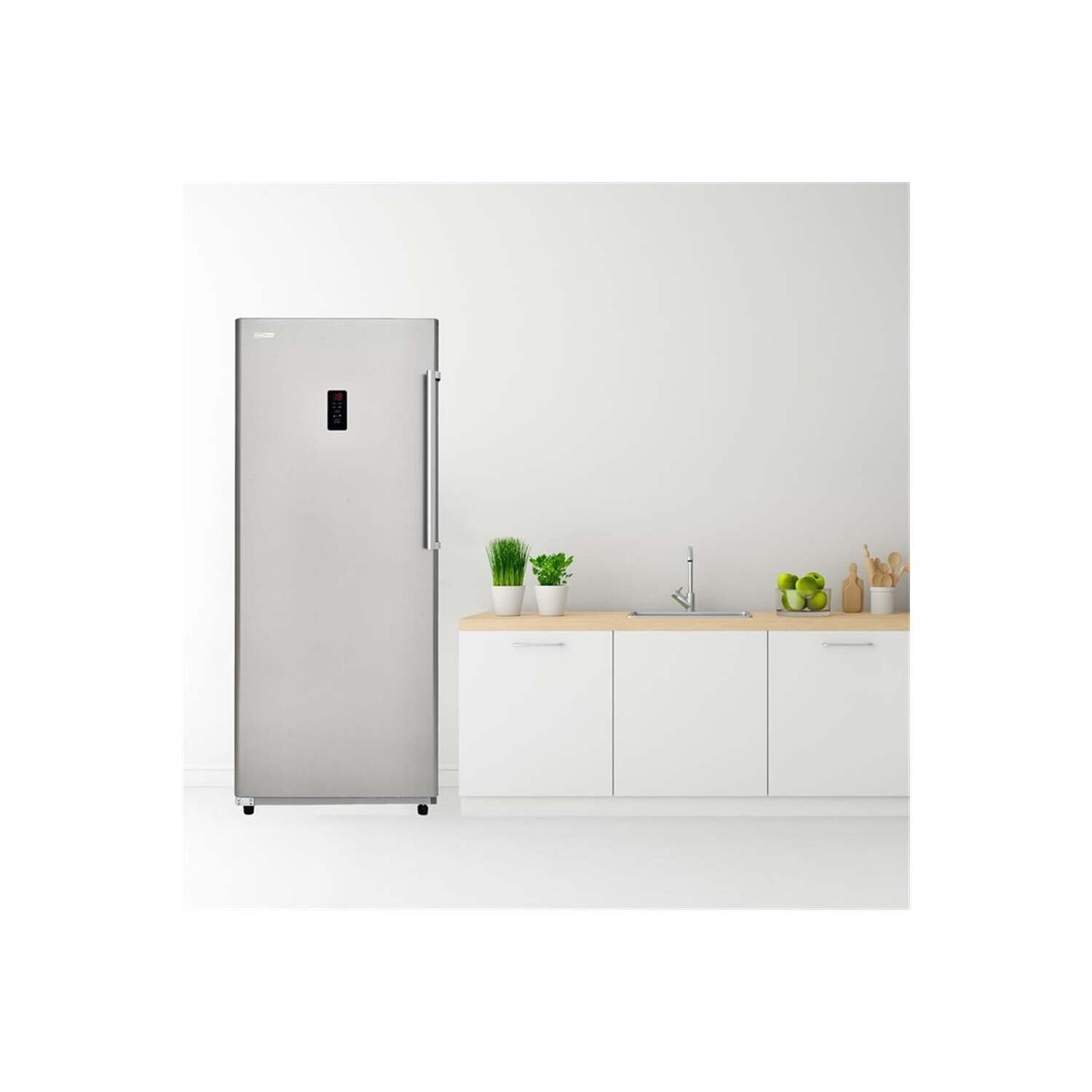 Conserv 17 cu. ft Convertible Upright Freezer/Refrigerator in Stainless