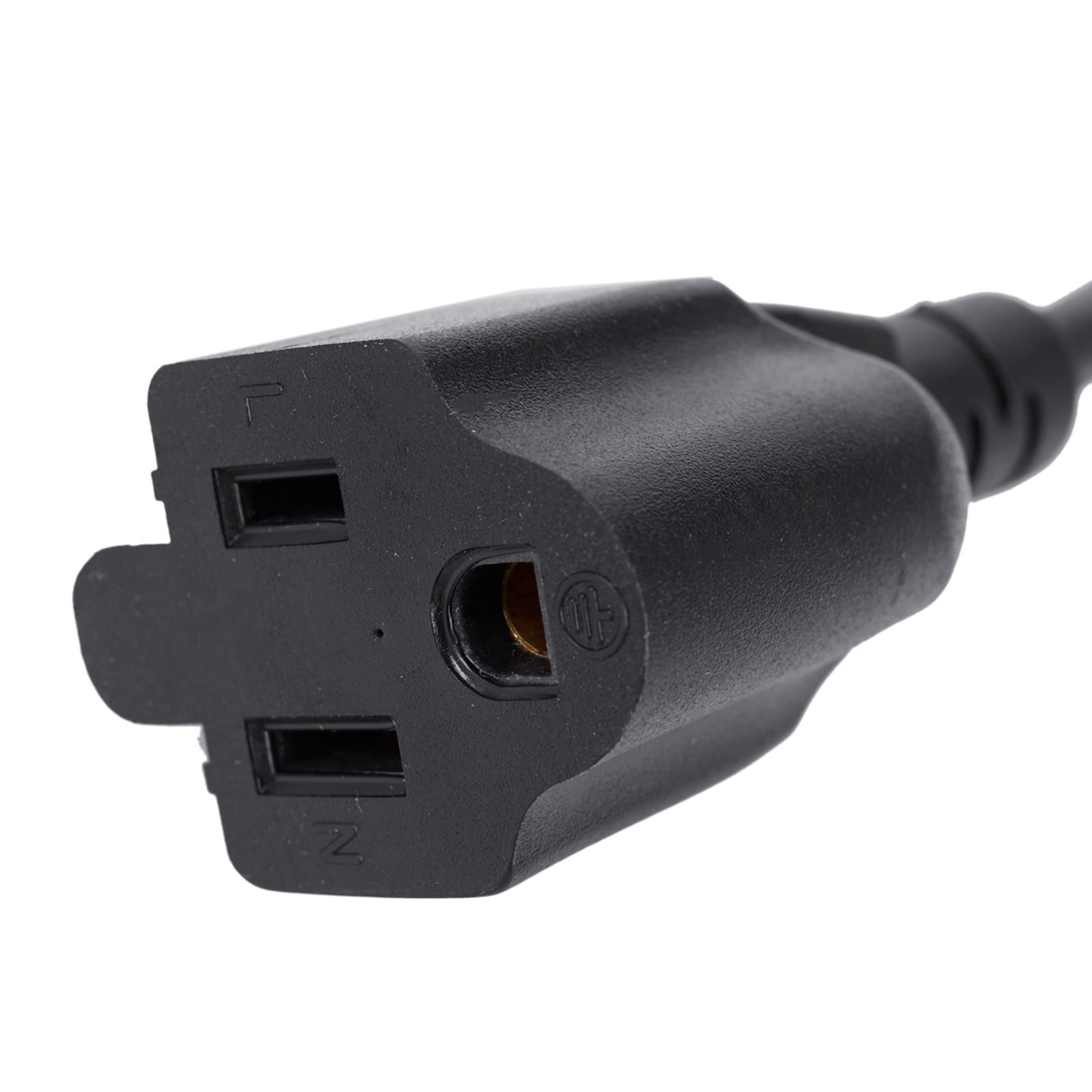 5pcs 1Ft IEC 320 C14 Male Plug to NEMA 5-15R 3 Female PC Power Adapter Cable Black,5 x PC Power Adapter Cable,Black