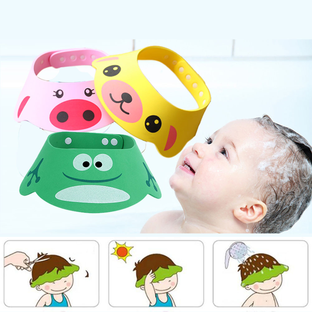 Lovely 4 Modes Adjustable Hair Washing Hat for Baby Toddler Kids