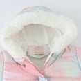 thumbnail image 4 of Povozer Girl's Winter Parka Coat Long Waterproof Warm Fleece Puffer Jacket(Multicolour,5-6Y), 4 of 6