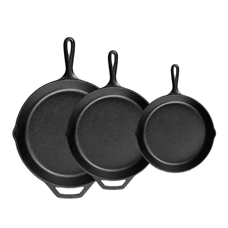 Lodge Cast Iron 3 Piece Seasoned Skillet Set