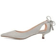 thumbnail image 3 of Journee Womens Bindi Pointed Toe Kitten Heel Pumps, 3 of 10