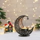 thumbnail image 4 of Paquete de 2 para incienso de metal estrella de luna creciente – Decoración de mesa de oro con hierro negro, candelaria celestial hecha a mano, adorno de salón de 4,3", 4 of 6