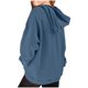 thumbnail image 4 of Sudadera deportiva informal de manga larga de color liso para niños, blusa de poliéster con capucha y mangas largas con insertos en los hombros., 4 of 6