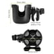 thumbnail image 3 of 1 portavasos para cochecito con soporte para teléfono, portavasos para bicicleta, portavasos universal 2 en 1 para cochecito, bicicleta, silla de ruedas, andador, scooter, negro, 3 of 5