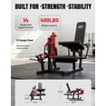 thumbnail image 5 of Mikolo NOVA™ Leg Extension and Curl Machine, Adjustable Leg Curl Machine for Home Gym, Seated Leg Extension and Lying Leg URL Machine with 1:1 Resistance System with 230LB Weight Plates, 5 of 15