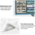 thumbnail image 5 of Happy Fathers Day Brother in Law Gift, Throws for Brother in Law Adult, Best Brother in Law Gifts, Cool Birthday Gifts for Brother in Law, Brother in Law Wedding Gift Blanket 60" X 50", 5 of 6