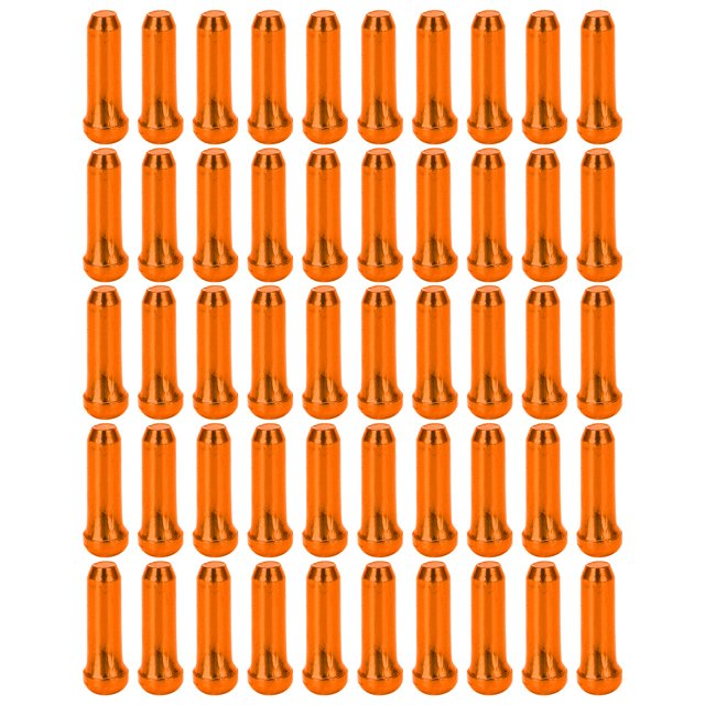 Tapones para línea de freno de bicicleta de velocidad variable de color naranja, protectores de extremo de tubería duraderos para ciclismo, juego de 50 piezas