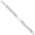 thumbnail image 2 of 925 Sterling Silver 7 Inch Engraveable Anchor Link Name Bar Identification Id Bracelet, 2 of 7