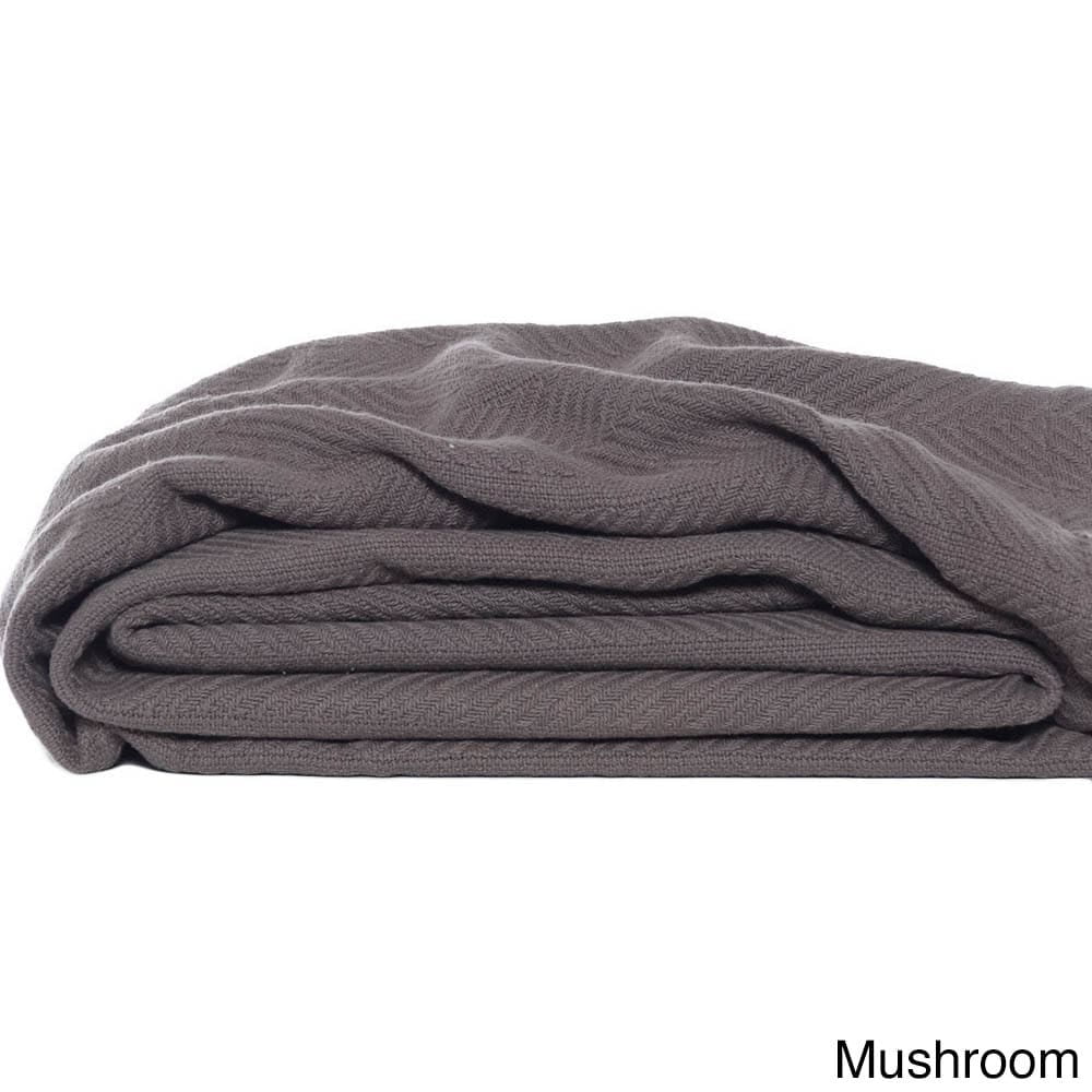 Eddie Bauer Herringbone Cotton Blanket