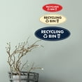 thumbnail image 4 of Signs ByLITA Oval Recycling bin Sign - Laser-Engraved Lettering | Durable ABS Plastic | Vibrant Colors | Powerful Foam Tape (Black) - Large, 4 of 7
