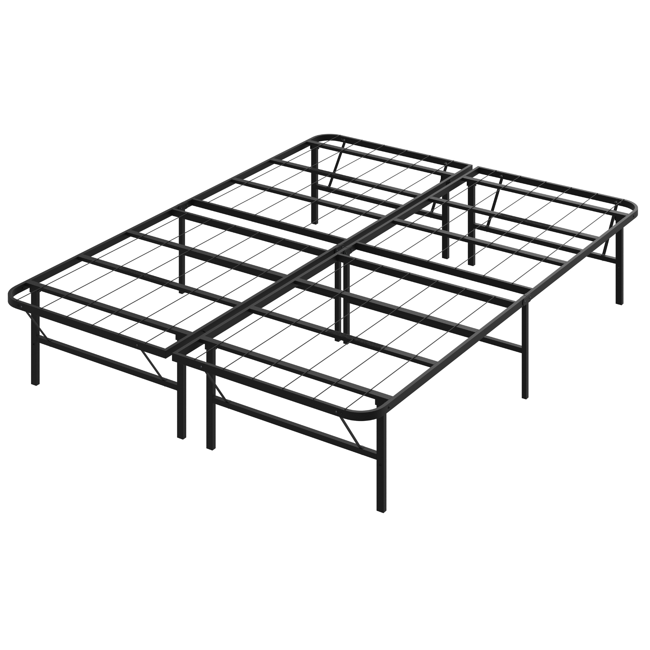 Boyd Sleep 14" Queen Metal Platform Bed Frame, Black
