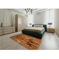 thumbnail image 5 of Ahgly Company Machine Washable Indoor Square Transitional Neon Orange Area Rugs, 6' Square, 5 of 7