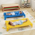 thumbnail image 2 of Costway 6 Pack Stackable Daycare Cots with Easy Lift Corners Heavy-Duty Metal Frame Kids Multicolor, 2 of 10