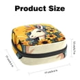 thumbnail image 2 of Unicorn Period Bag Sanitary Napkin Purse Small Coin Pouch Travel Waist Pouch Organizer Case 4.7x6.6x6.6 in Made of Velvet Cloth, Sponge, 2 of 6