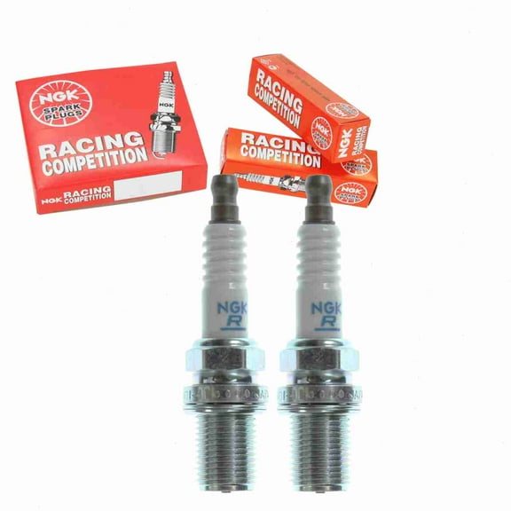 2 pc NGK 4586 Racing Spark Plugs for 5322 IK34 Ignition Wire Secondary